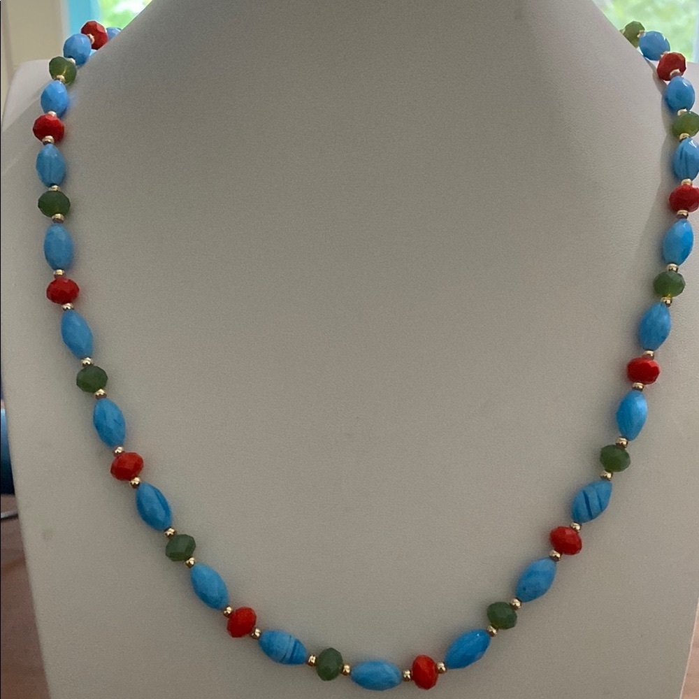 10/$10 Colorful glass Beaded Necklace